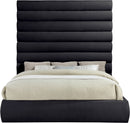 Adam - Chenille Fabric Bed With 89" Headboard
