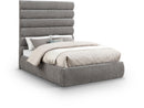 Adam - Chenille Fabric Bed With 70.5" Headboard