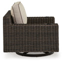 Coastline Bay - Swivel Lounge W/ Cushion - Brown
