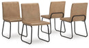 Pharwynn - Dining Upholstered Side Chair (Set of 4) - Toast