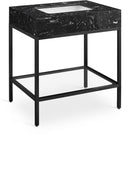 Marmo - Engineered Marble Bathroom Vanity With Black Base