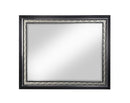 Nicola - Mirror - Silver Synthetic Leather & Black