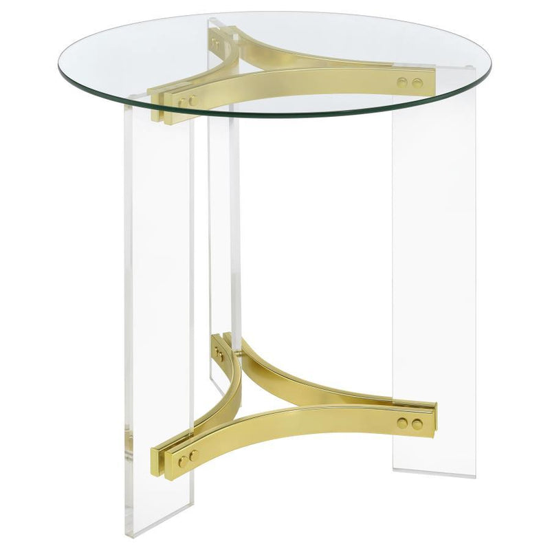 Janessa - Acrylic Coffee And End Table Set