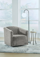 Bramner - Swivel Accent Chair - Charcoal