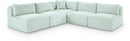 Shaggy - 5 Piece Modular Corner Armless Sectional