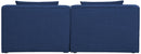Cube - Linen Modular 2 Seat Armless Sofa