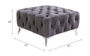 Wugtyx - Ottoman - Dark Grayvelvet