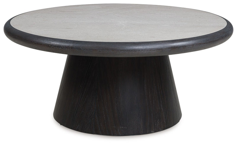 Bracken - Round Cocktail Table - French Black