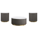 Jason - Round Marble Coffee Table Set