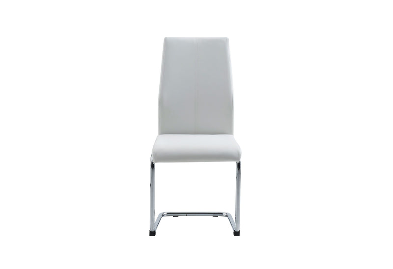 D41 - Dining Chair Leatherette - White