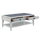 Katia - Coffee Table - Rustic Gray & Weathered White