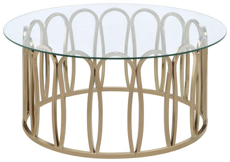 Monett - Round Glass Top Table