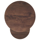 Yency - 2 Piece Round - Mango Wood Nesting Table Set - Dark Brown