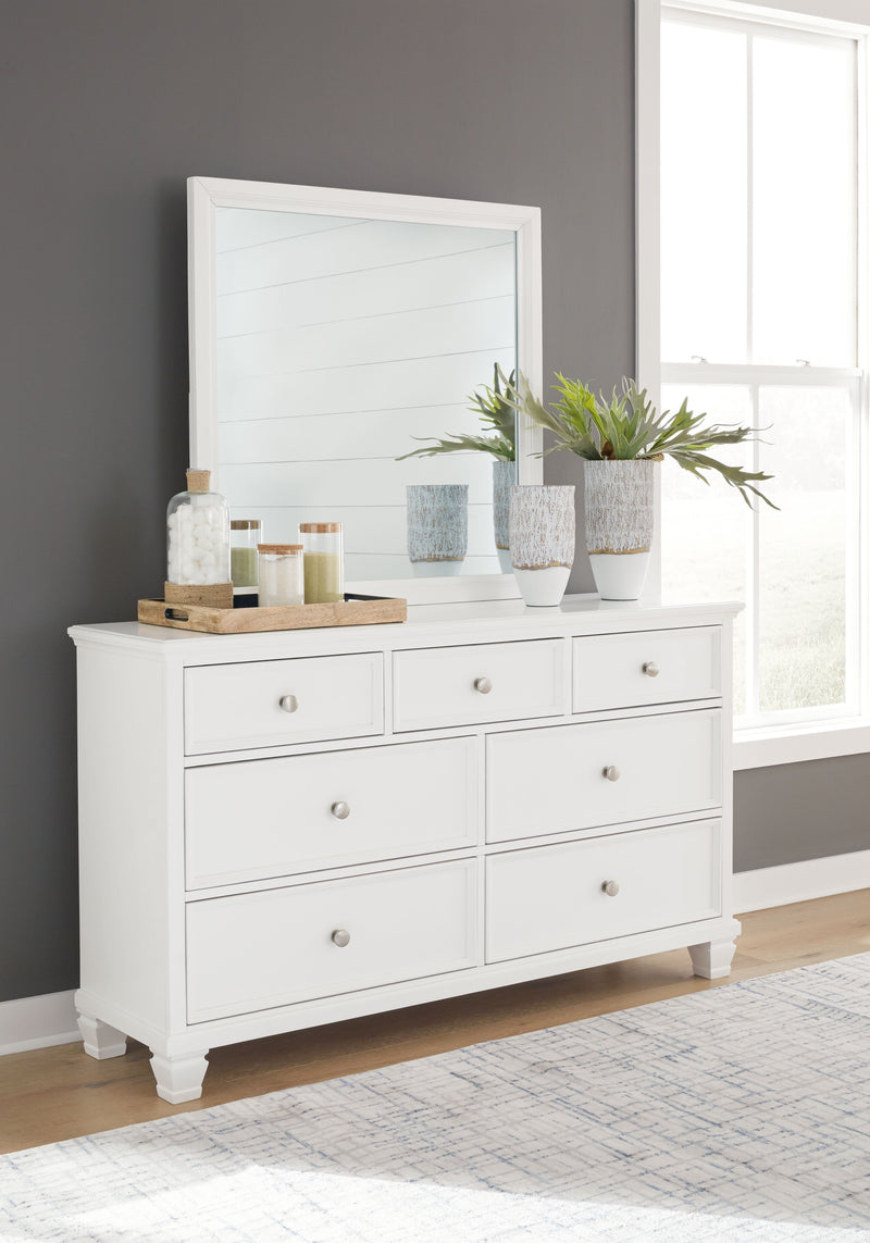 Fortman - White - Dresser And Mirror