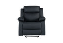 U6026 - Glider Recliner With LED - Black