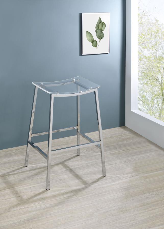 Jovani - Acrylic Backless Bar Stools (Set of 2)