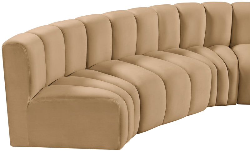 Arc - Velvet Modular U-Shaped Sectional