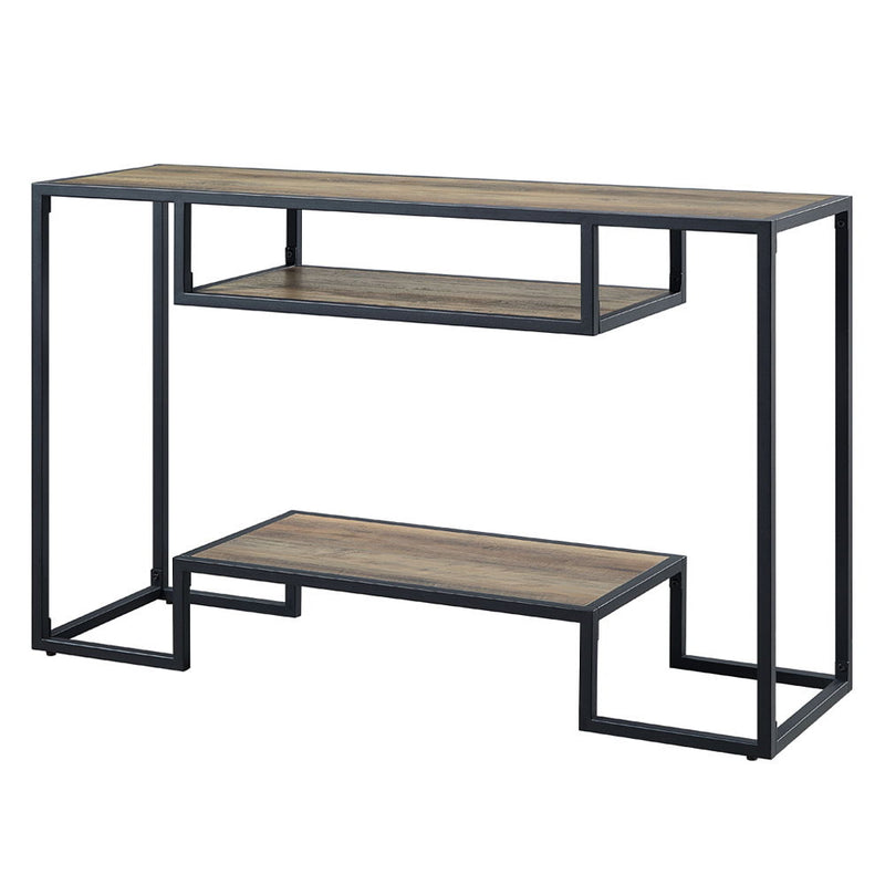 Idella - Sofa Table - Rustic Oak & Black