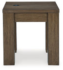 Rosswain - Square End Table - Warm Brown
