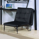 Senon - Adjustable Chair (Futon) - Silver & Black