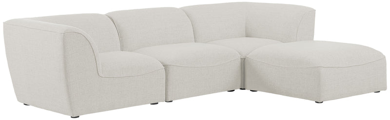 Miramar - Modular Sectional 4 Piece - Cream - Fabric