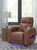 Clean-Slate - Power Recliner / Adj Headrest - Caramel
