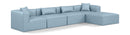 Cube - 5 Piece Modular Sectional With Chaise