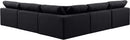 Comfy - 5 Piece Linen Modular Corner Armless Sectional