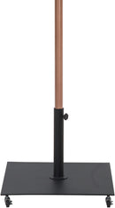 Fiji - Aluminum Patio Umbrella With Square Black And Teak Base