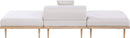 Laguna - 3 Piece Resilient Water Resistant Fabric Outdoor Patio Armless Modular Sofa