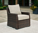 Brook Ranch - Lounge Chair With Cushion - Brown