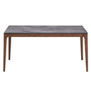 Bevis - Dining Table - Engineered Stone Top & Walnut