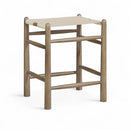 Santos - Backless Counter Stool With Stained Brown Base