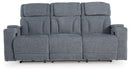 Studio Cave - Power Reclining Sofa - Steel