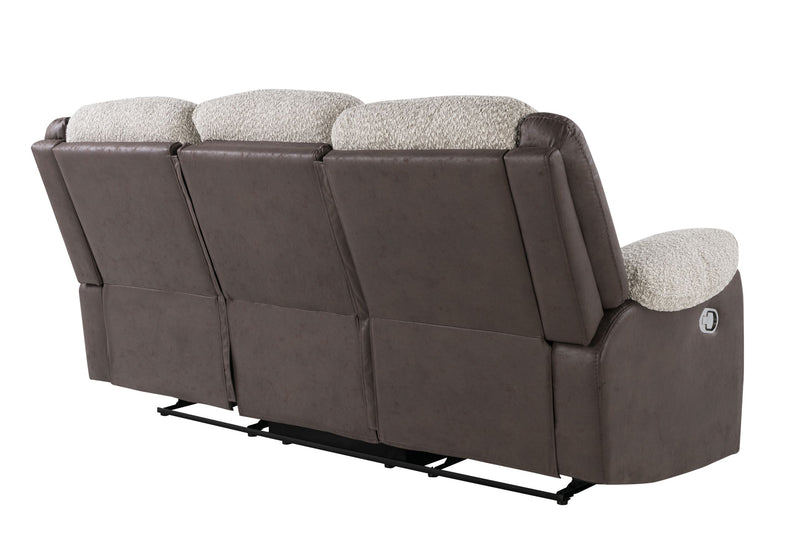 U4377 - Reclining Sofa - Gray / Brown