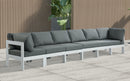 Nizuc - Outdoor Patio 6 Seat Modular Sofa With White Frame