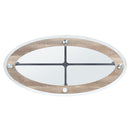 Brantley - Coffee Table - Clear Glass & Sandy Gray