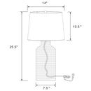 Nairobi - Empire Shade Handwoven Rattan Table Lamp - Natural