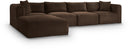 Shaggy - 5 Piece Modular Sectional With Ottoman
