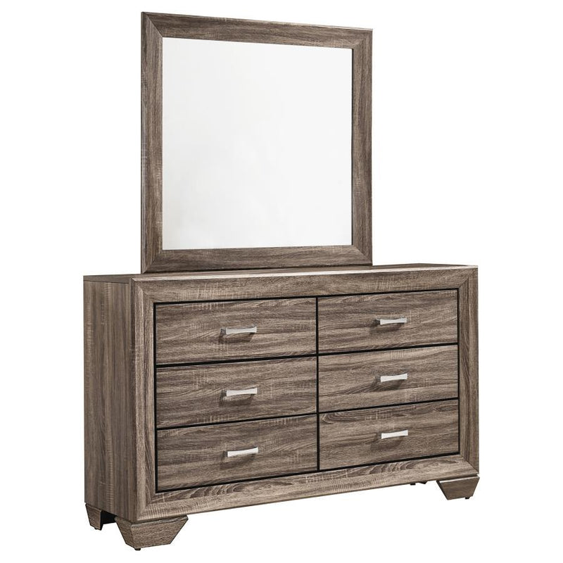 Kauffman - 6-Drawer Dresser with Mirror