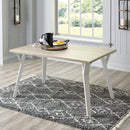 Grannen - Rectangular Dining Room Table - White