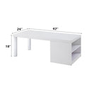 Harta - Coffee Table - White High Gloss & Chrome