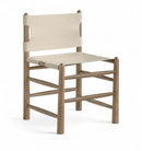 Santos - Vegan Leather Upholstered Dining Chair With Stained Brown Base (Set of 2)