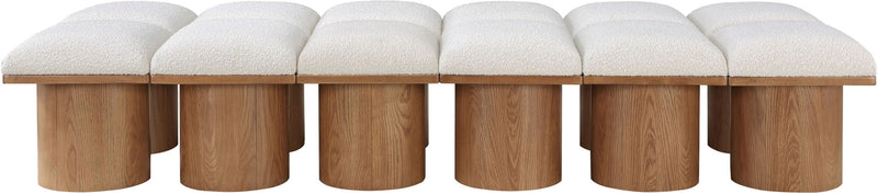 Pavilion - 12 Piece Modular Bench With Brown Base