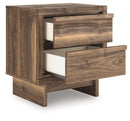 Chirason - Two Drawer Night Stand - Brown