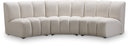 Infinity - 3 Piece Velvet Modular Sectional
