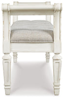 Realyn - Accent Bench - Antique White
