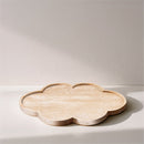 Rimini - Travertine Clover Shaped Tray - Natural