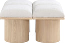 Pavilion - 4 Piece Modular Bench With Natural Base