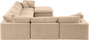 Comfy - 7 Piece Velvet Modular Sectional With Chaise